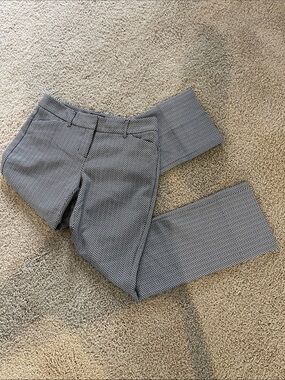 Express Editor Herringbone Waistband Trousers - Black & White EUC